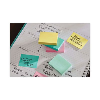 ETS POST-IT NOTES, Pads, Marseille Colors, Value Pack, 1.5" x 2", 100-Sheet, 24 / Pack